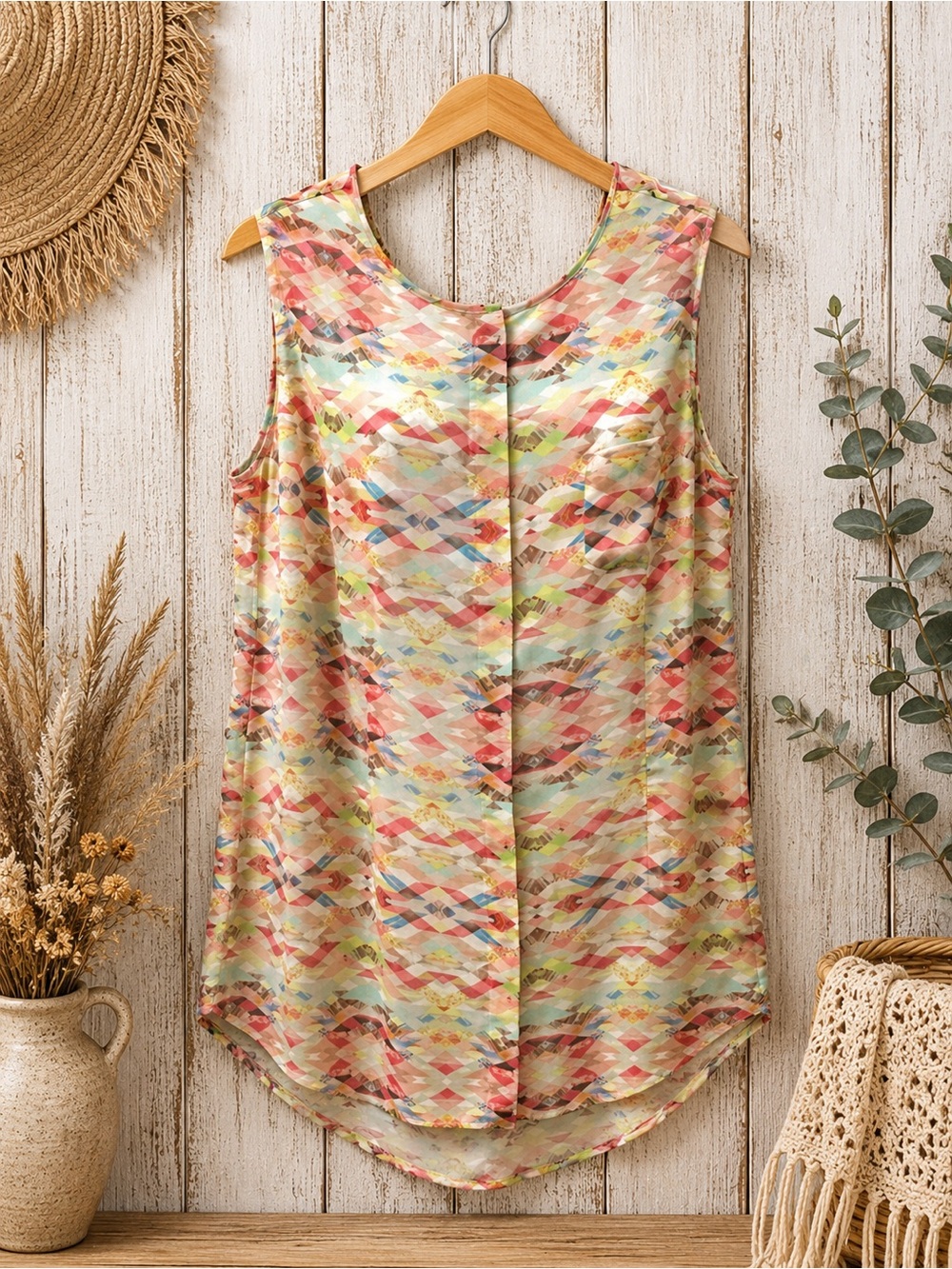 Cabi By Anthropologie‎ Top Avery Southwestern Button Down Medium Blouse